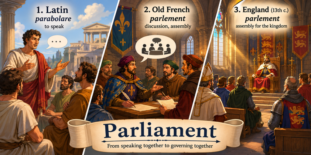  | The Origin and Evolution of the Word | —&nbsp;Parliament