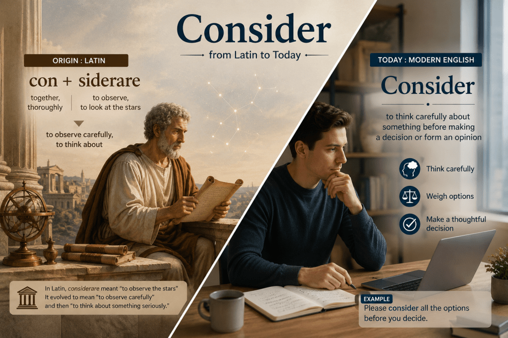  | The Origin and Evolution of the Word | — Consider 